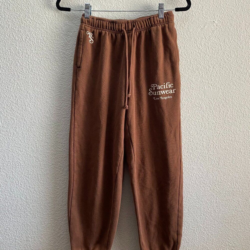 Pacific Sunwear PacSun Jogger Sweatpants Brown Color XS 26 Inch Inseam